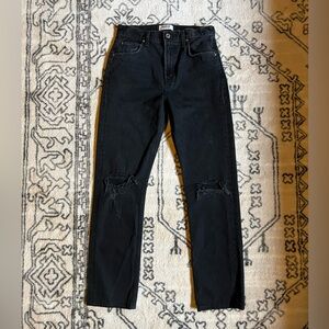 Cherie High Rise Straight in Distortion